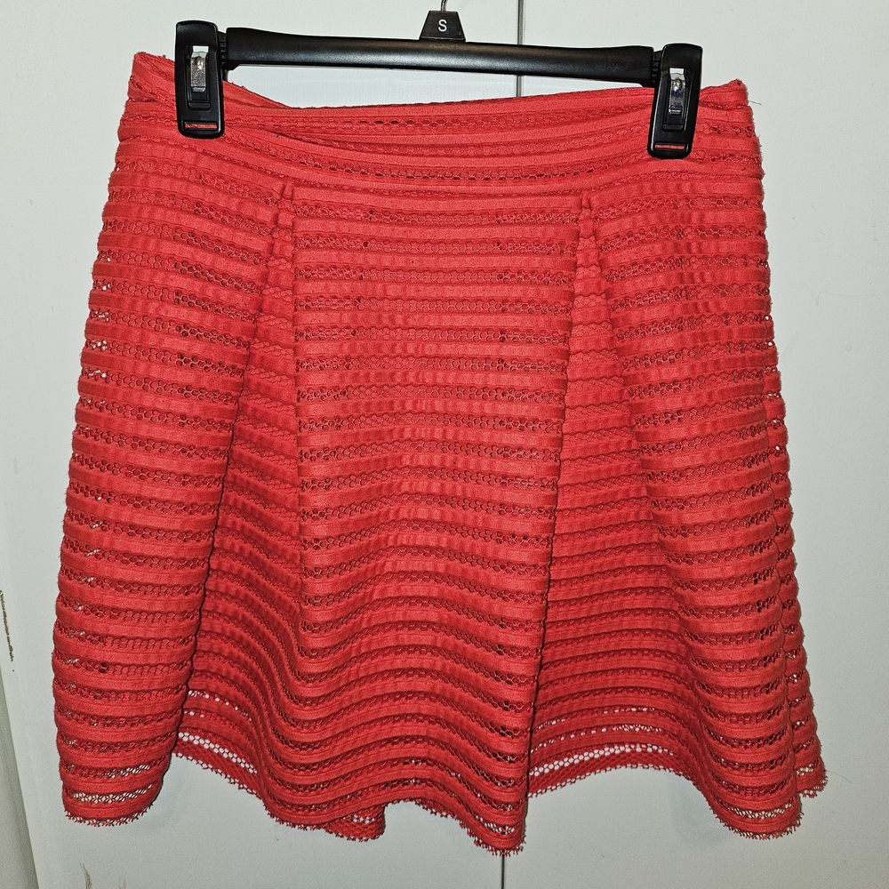Express Red Mini Skirt